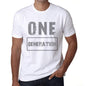 Mens Vintage Tee Shirt Graphic T Shirt One Generation White - White / Xs / Cotton - T-Shirt