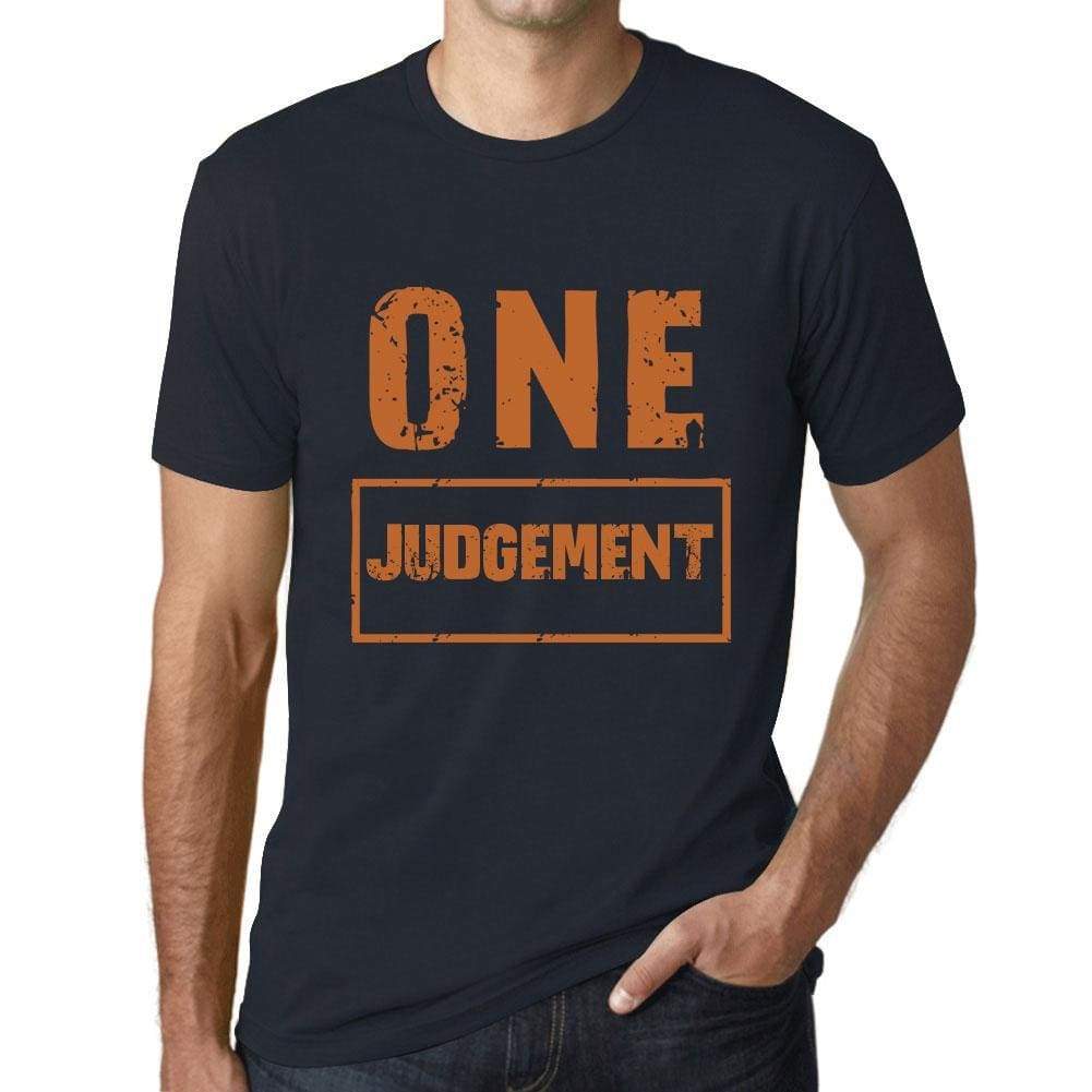Mens Vintage Tee Shirt Graphic T Shirt One Judgement Navy - Navy / Xs / Cotton - T-Shirt