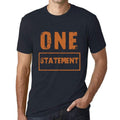 Men's Vintage Tee Shirt Graphic T shirt One STATEMENT Navy