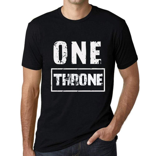 Mens Vintage Tee Shirt Graphic T Shirt One Throne Deep Black - Deep Black / Xs / Cotton - T-Shirt