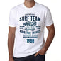 Mens Vintage Tee Shirt Graphic T Shirt Surf Team 1988 White - White / Xs / Cotton - T-Shirt