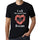 Mens Vintage Tee Shirt Graphic T Shirt Valentine Bacon - Deep Black / Xs / Cotton - T-Shirt