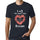 Mens Vintage Tee Shirt Graphic T Shirt Valentine Bacon - Navy / Xs / Cotton - T-Shirt