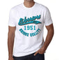 Mens Vintage Tee Shirt Graphic T Shirt Warriors Since 1951 White - White / Xs / Cotton - T-Shirt
