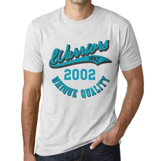 Men’s Vintage Tee Shirt <span>Graphic</span> T shirt Warriors Since 2002 Vintage White - ULTRABASIC
