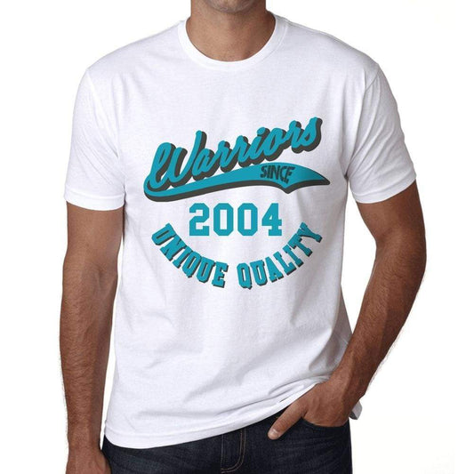 Mens Vintage Tee Shirt Graphic T Shirt Warriors Since 2004 White - White / Xs / Cotton - T-Shirt