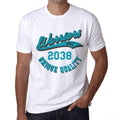 Men's Vintage Tee Shirt Graphic T shirt Warriors Since 2038 White