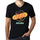 Men&rsquo;s Vintage Tee Shirt Graphic V-Neck T shirt On The Road Of Aruba Black - Ultrabasic