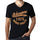 Mens Vintage Tee Shirt Graphic V-Neck T Shirt Warriors Since 1975 Deep Black - Black / S / Cotton - T-Shirt