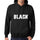 Mens Womens Unisex Printed Graphic Cotton Hoodie Soft Heavyweight Hooded Sweatshirt Pullover Popular Words Black Deep Black - Black / Xs /