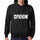 Mens Womens Unisex Printed Graphic Cotton Hoodie Soft Heavyweight Hooded Sweatshirt Pullover Popular Words Crook Deep Black - Black / Xs /