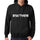 Mens Womens Unisex Printed Graphic Cotton Hoodie Soft Heavyweight Hooded Sweatshirt Pullover Popular Words Kraftwerk Deep Black - Black / Xs