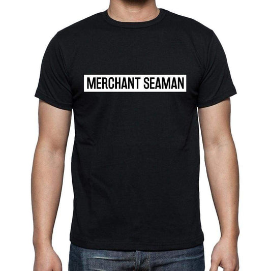 Merchant Seaman T Shirt Mens T-Shirt Occupation S Size Black Cotton - T-Shirt
