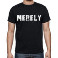 merely Men's Short Sleeve Round Neck T-shirt , Black T-shirt EN