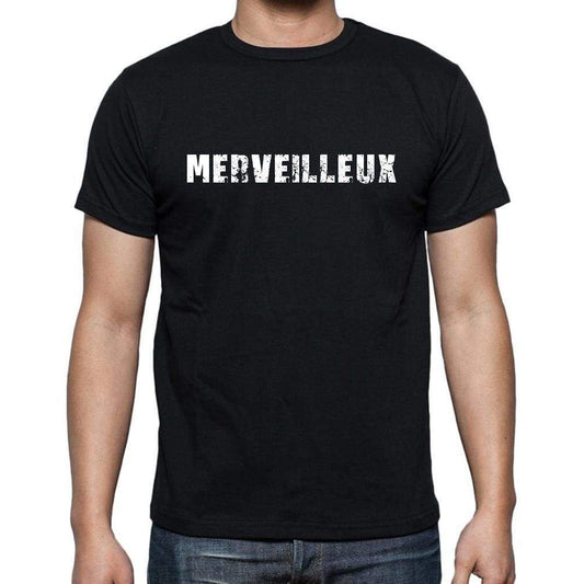 Merveilleux French Dictionary Mens Short Sleeve Round Neck T-Shirt 00009 - Casual