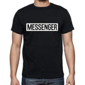 Messenger t shirt, mens t-shirt, occupation, S Size, Black, Cotton