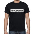 Metal Engineer t shirt, mens t-shirt, occupation, S Size, Black, Cotton