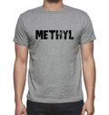 METHYL, Grey, Men's Short Sleeve Round Neck T-shirt 00018