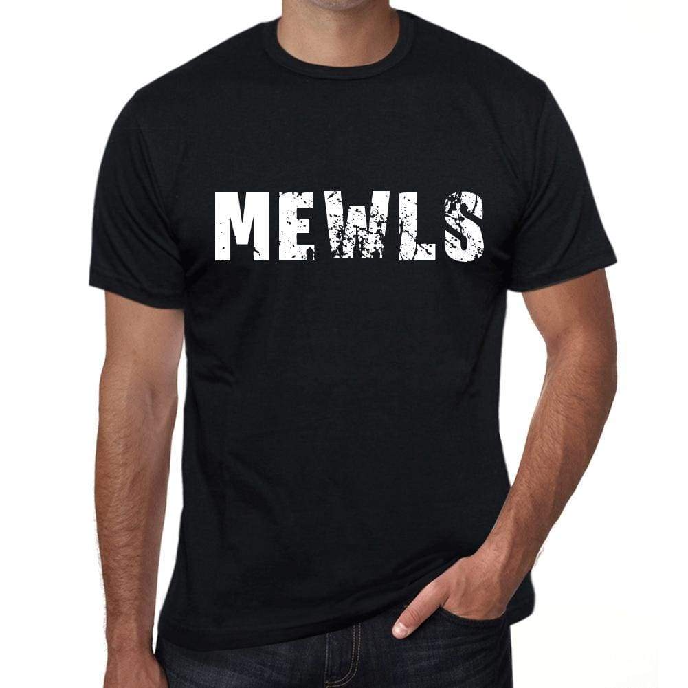 Mewls Mens Retro T Shirt Black Birthday Gift 00553 - Black / Xs - Casual