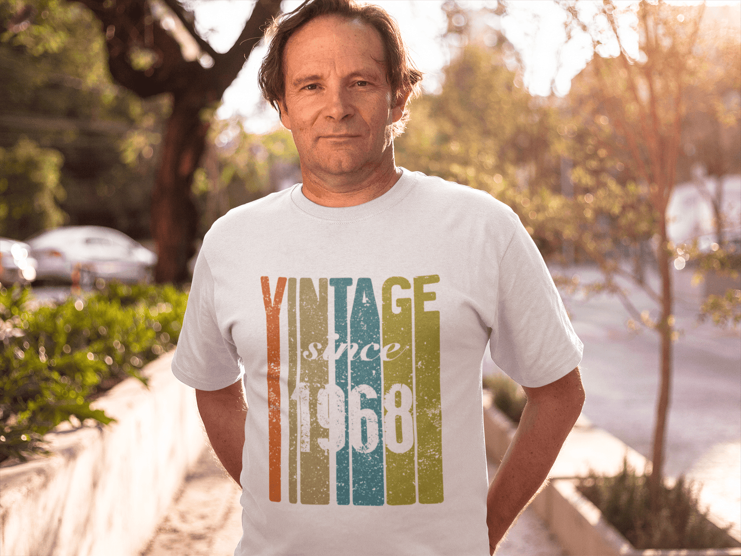 1968, Vintage Since 1968 Men's T-shirt White Birthday Gift 00503