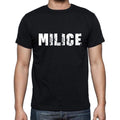 milice, French Dictionary, Men's Short Sleeve Round Neck T-shirt 00009