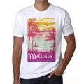Milicias, Escape to paradise, White, Men's Short Sleeve Round Neck T-shirt 00281