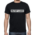 Military Leader t shirt, mens t-shirt, occupation, S Size, Black, Cotton