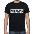 Milkman t shirt, mens t-shirt, occupation, S Size, Black, Cotton