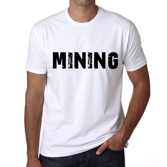 Mining Mens T Shirt White Birthday Gift 00552 - White / Xs - Casual