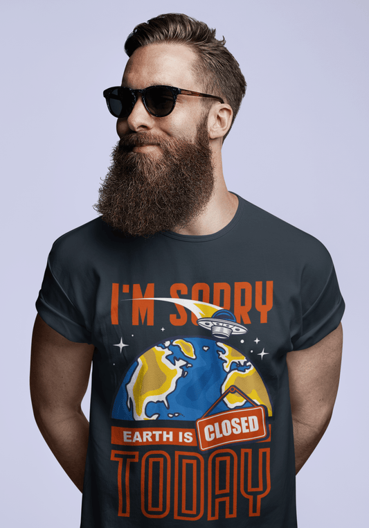 Unisex Adult T-Shirt Earth is Closed Today Pandemic 2020 Shirt