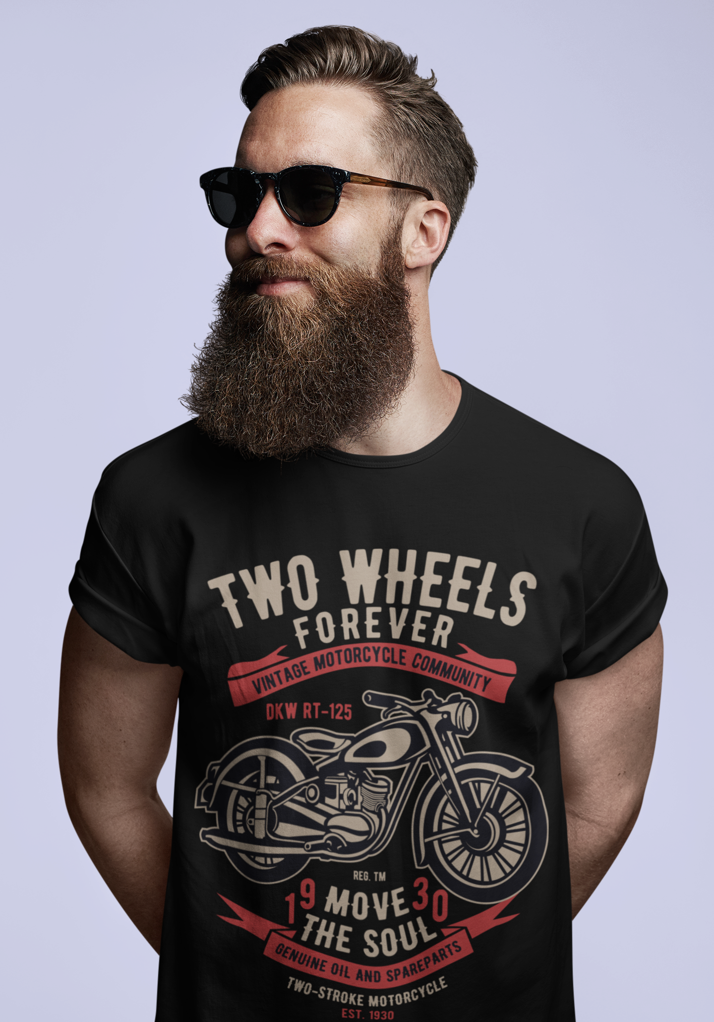 Stramme magnet praktisk ULTRABASIC Men's Graphic T-Shirt For Motorcyclists - Two Wheels Forever -  Move The Soul 1930 | affordable organic t-shirts beautiful designs
