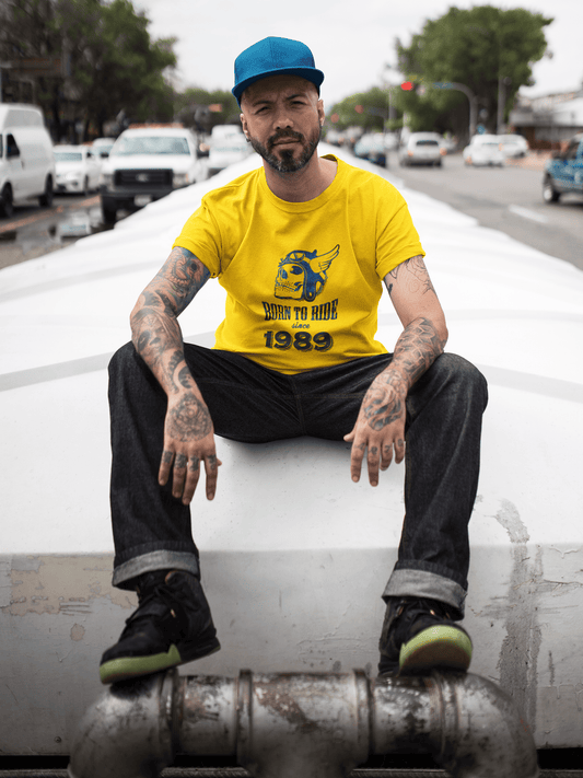 1989, Born to Ride Since 1989 Herren T-Shirt Lemon Geburtstagsgeschenk 00496
