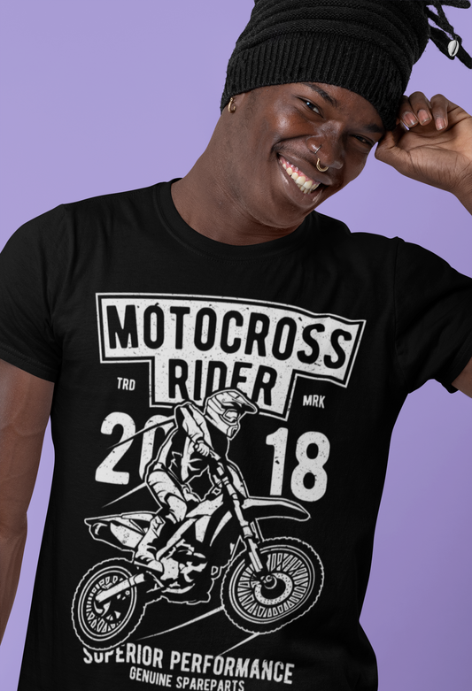 ULTRABASIC Motocross Rider 2018 - Mountain Bicycle Graphic Tee - Extreme Cycling