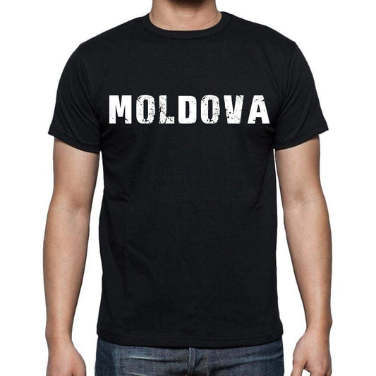 Moldova T-Shirt For Men Short Sleeve Round Neck Black T Shirt For Men - T-Shirt