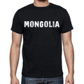 mongolia Men's T-Shirt Short Sleeve Round Neck Black t shirt for men