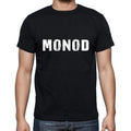 monod Men's Short Sleeve Round Neck T-shirt , 5 letters Black , word 00006