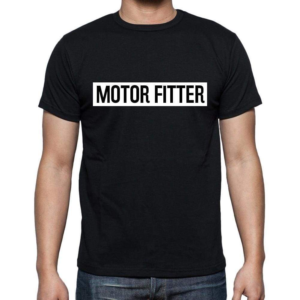 Motor Fitter T Shirt Mens T-Shirt Occupation S Size Black Cotton - T-Shirt