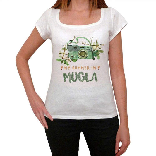 Mugla Womens Short Sleeve Round Neck T-Shirt 00073 - Casual