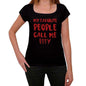My Favorite People Call Me Effy Black Womens Short Sleeve Round Neck T-Shirt Gift T-Shirt 00371 - Black / Xs - Casual