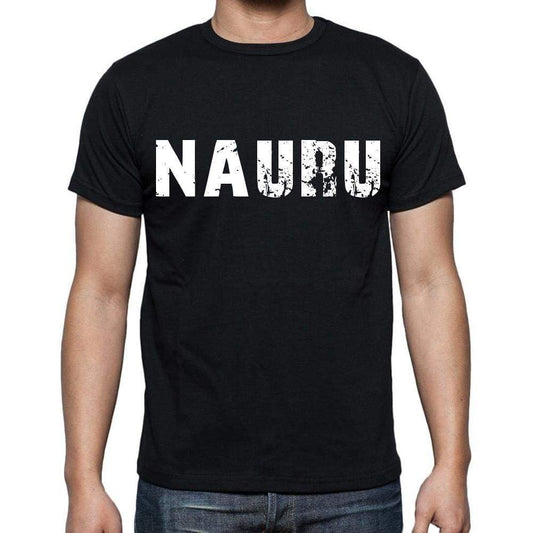 Nauru T-Shirt For Men Short Sleeve Round Neck Black T Shirt For Men - T-Shirt