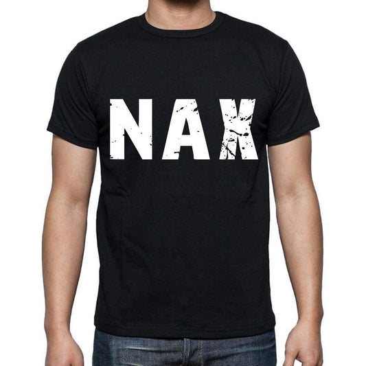 Nax Men T Shirts Short Sleeve T Shirts Men Tee Shirts For Men Cotton Black 3 Letters - Casual