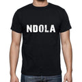 ndola Men's Short Sleeve Round Neck T-shirt , 5 letters Black , word 00006