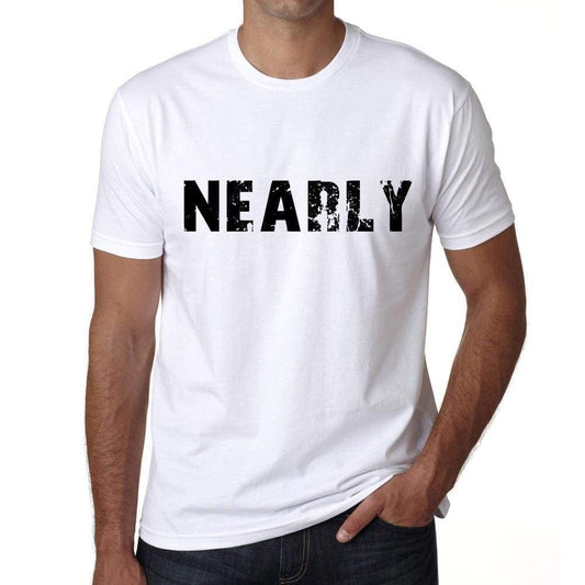 Nearly Mens T Shirt White Birthday Gift 00552 - White / Xs - Casual
