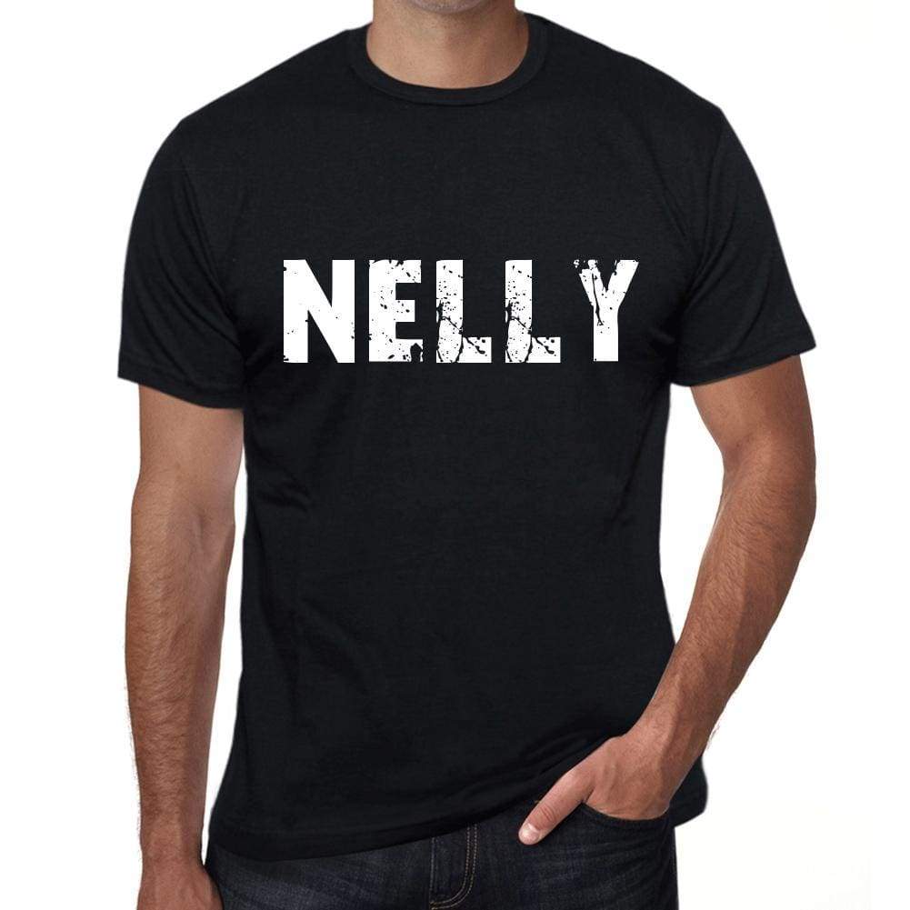 Nelly Mens Retro T Shirt Black Birthday Gift 00553 - Black / Xs - Casual