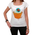 Nemo Cupcakes, Damen Kurzarm-T-Shirt mit U-Ausschnitt 00152