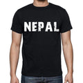 nepal Men's T-Shirt Short Sleeve Round Neck Black t shirt for men