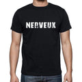 nerveux, French Dictionary, Men's Short Sleeve Round Neck T-shirt 00009