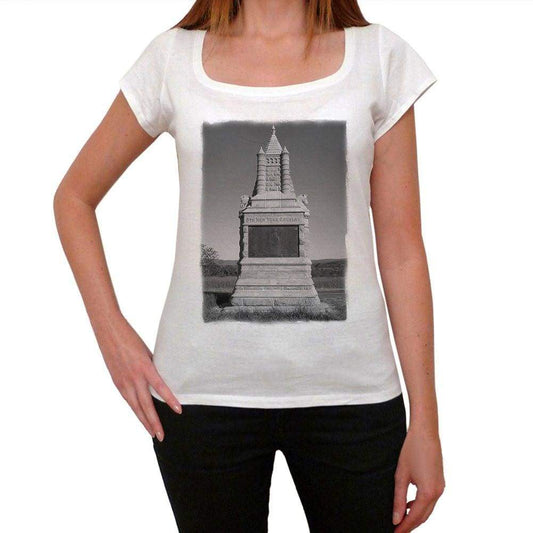 New York Cavalry Monument Womens Short Sleeve Round Neck T-Shirt 00111