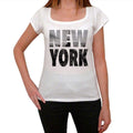New York Women's Short Sleeve Round Neck T-shirt 00111