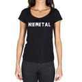 niemetal, German Cities Black, Women's Short Sleeve Round Neck T-shirt 00002